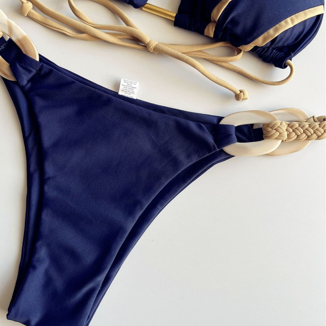 Women's Halter Bikini in navy