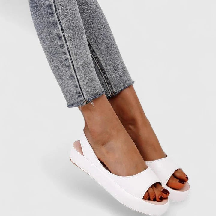 Women's Orthopedic Slip On Sandals in white
