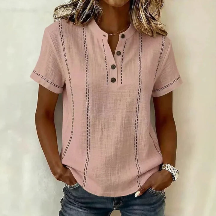 Women's Short Sleeve Top in pink