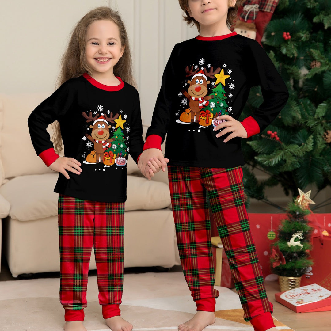 Family Matching Christmas PJs detail