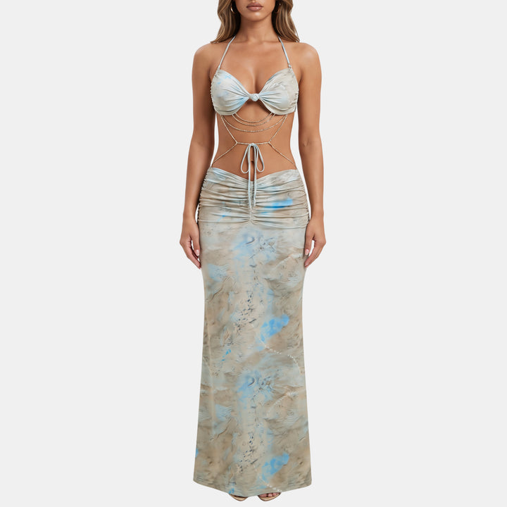 Women's Summer Maxi Dress in grey