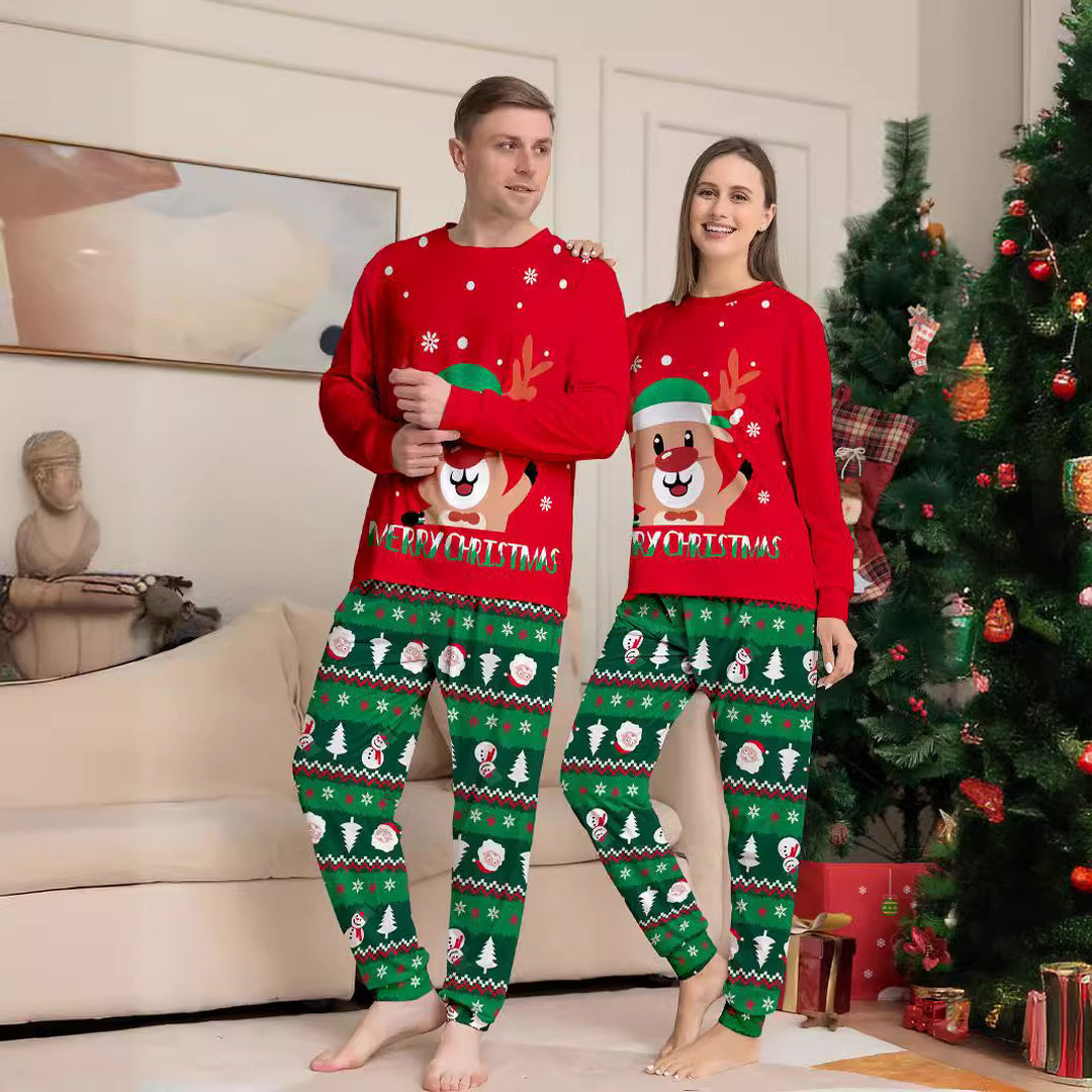 Family Matching Christmas PJs detail