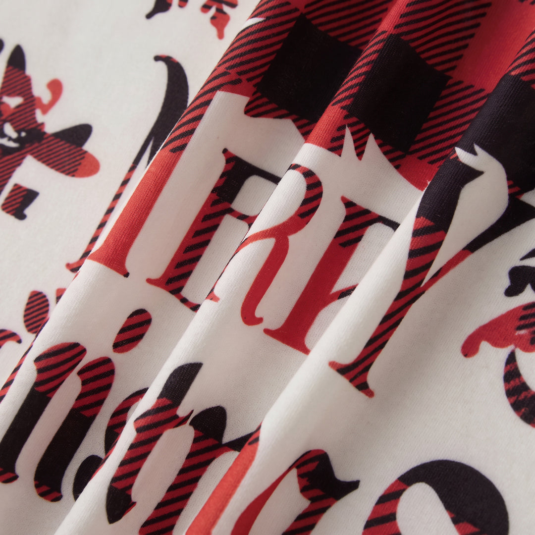 Family Matching Christmas PJs detail