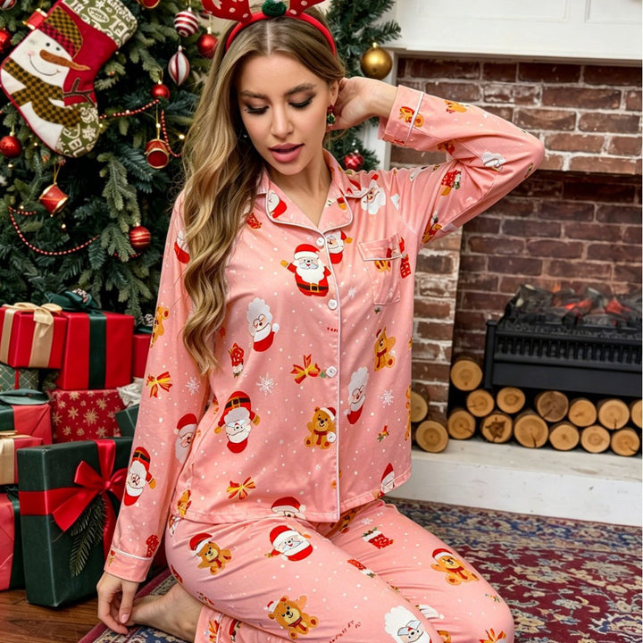 Women's Christmas PJs detail