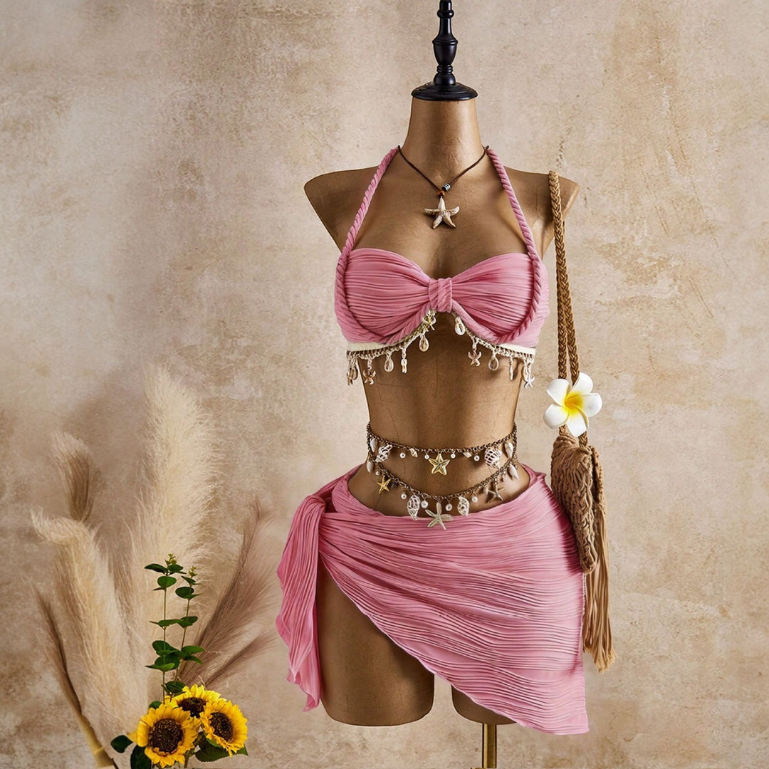 Women's Halter Bikini in pink