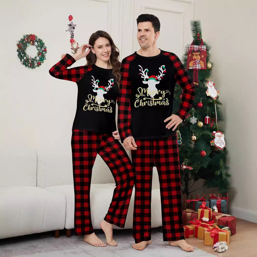 Family Matching Christmas PJs detail