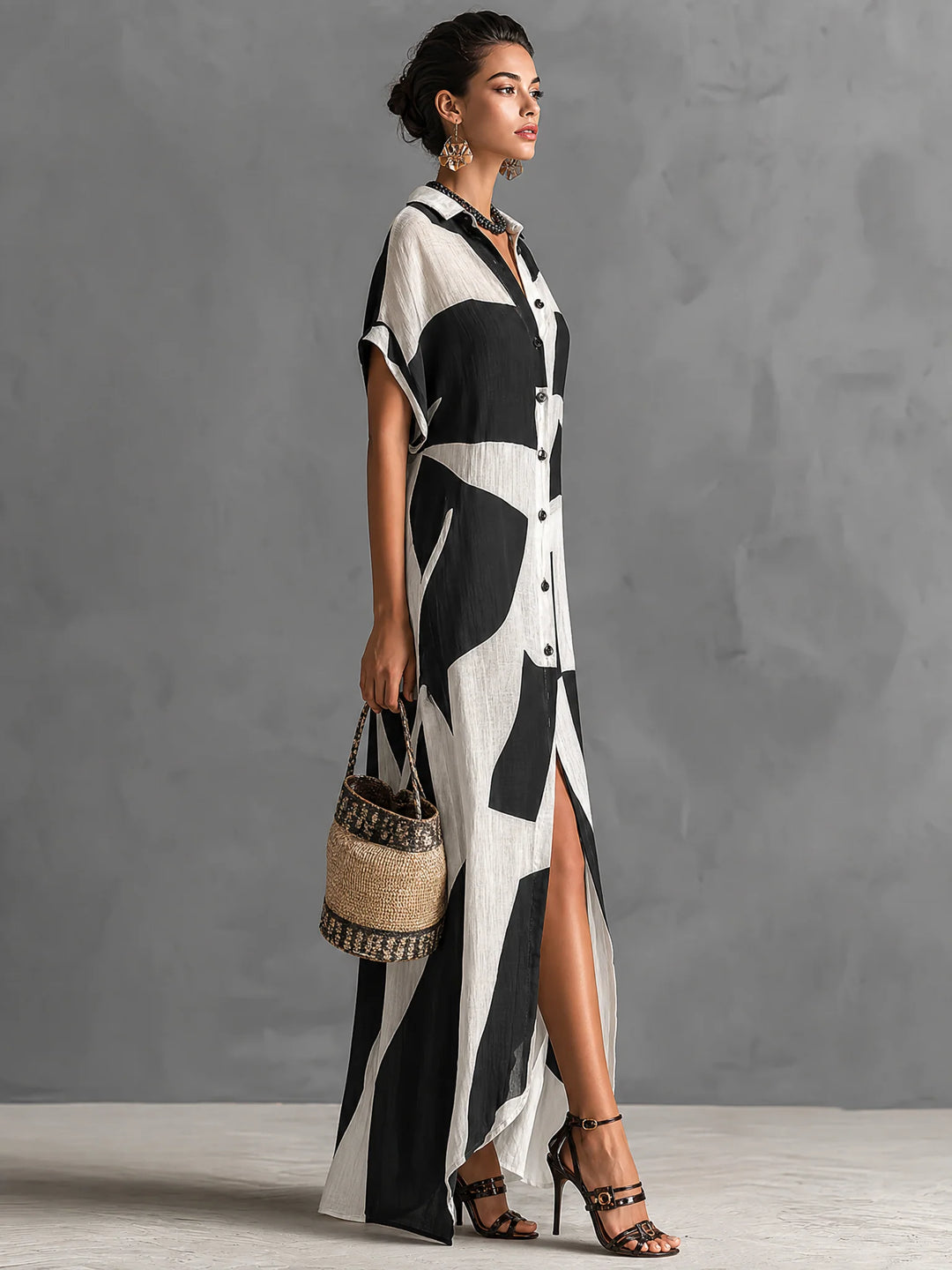 Women's White Maxi Dress in white