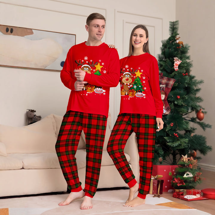 Family Matching Christmas PJs detail