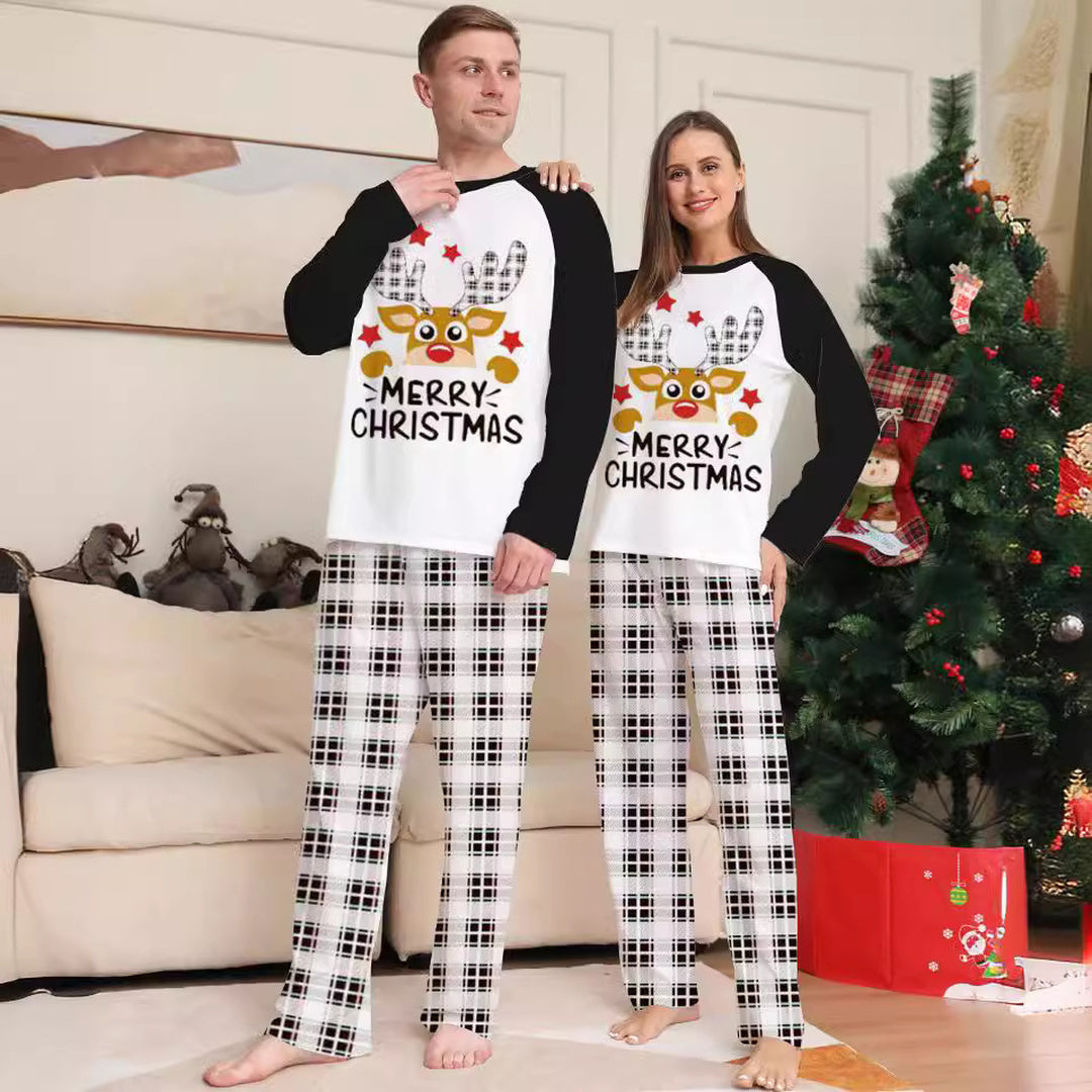 Family Matching Christmas PJs detail