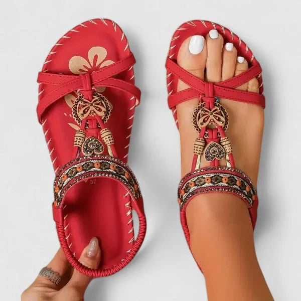 Women's Orthopedic Sandals in red