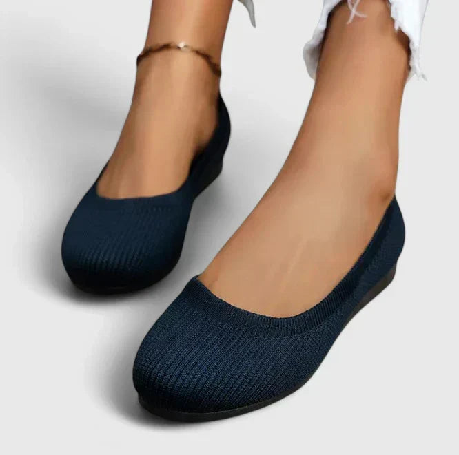 Women's Orthopedic Flats in navy