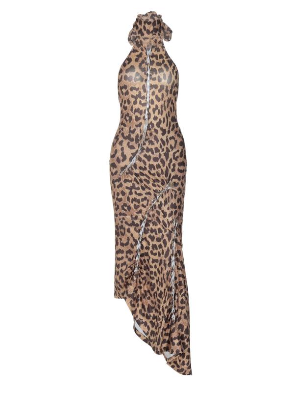 ELIZABETH™ - Sexy Backless Leopard Bodycon Dress for Parties