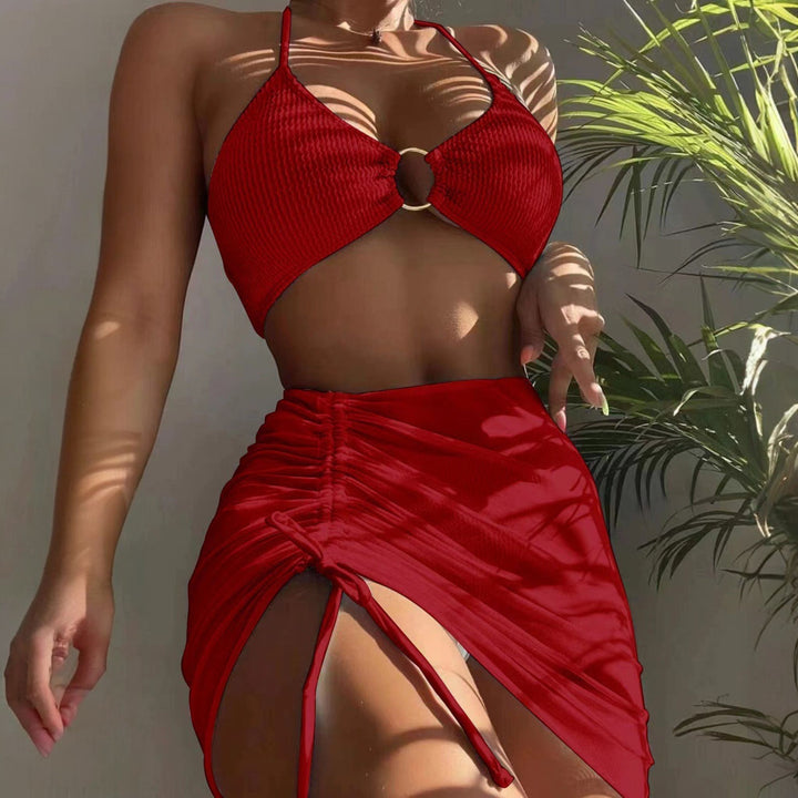 Women's Halter Bikini in red