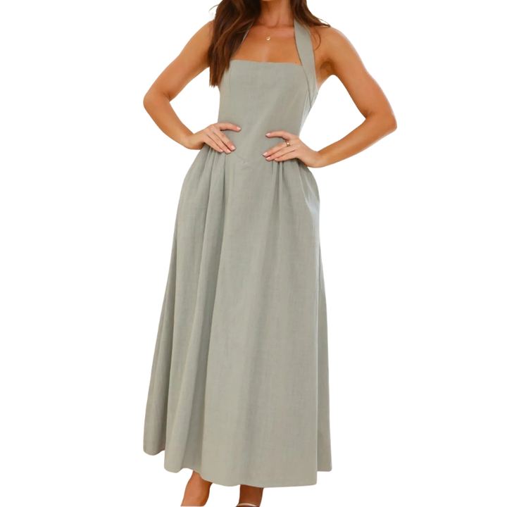 ELEONOR™ - Elegant Puff Sleeve Midi Dress