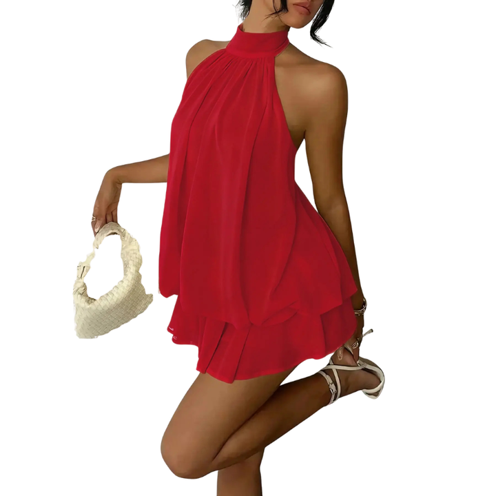 CATHY™ – Stylish Tie Back Summer Mini Dress