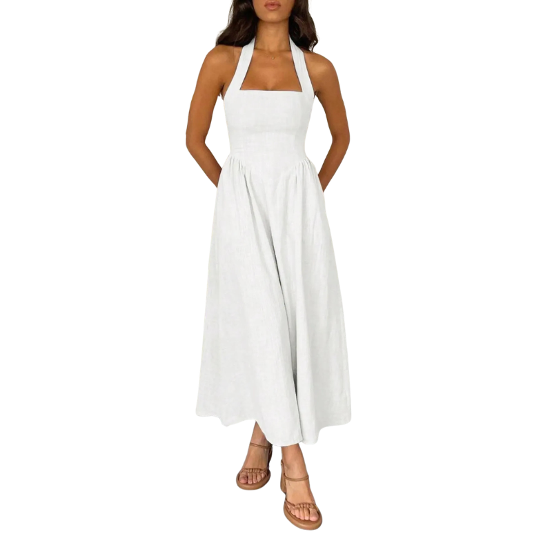 ELEONOR™ - Elegant Puff Sleeve Midi Dress